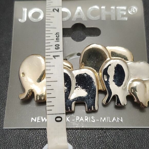 Jordache herd of elephants brooch - Picture 7 of 8
